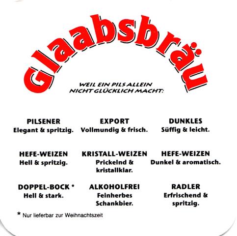 seligenstadt of-he glaabs quad 2b (180-weil ein pils allein-schwarzrot)